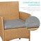 Best Choice Products 3-Piece Outdoor Wicker Conversation Patio Bistro Set, w/ 2 Chairs, Table